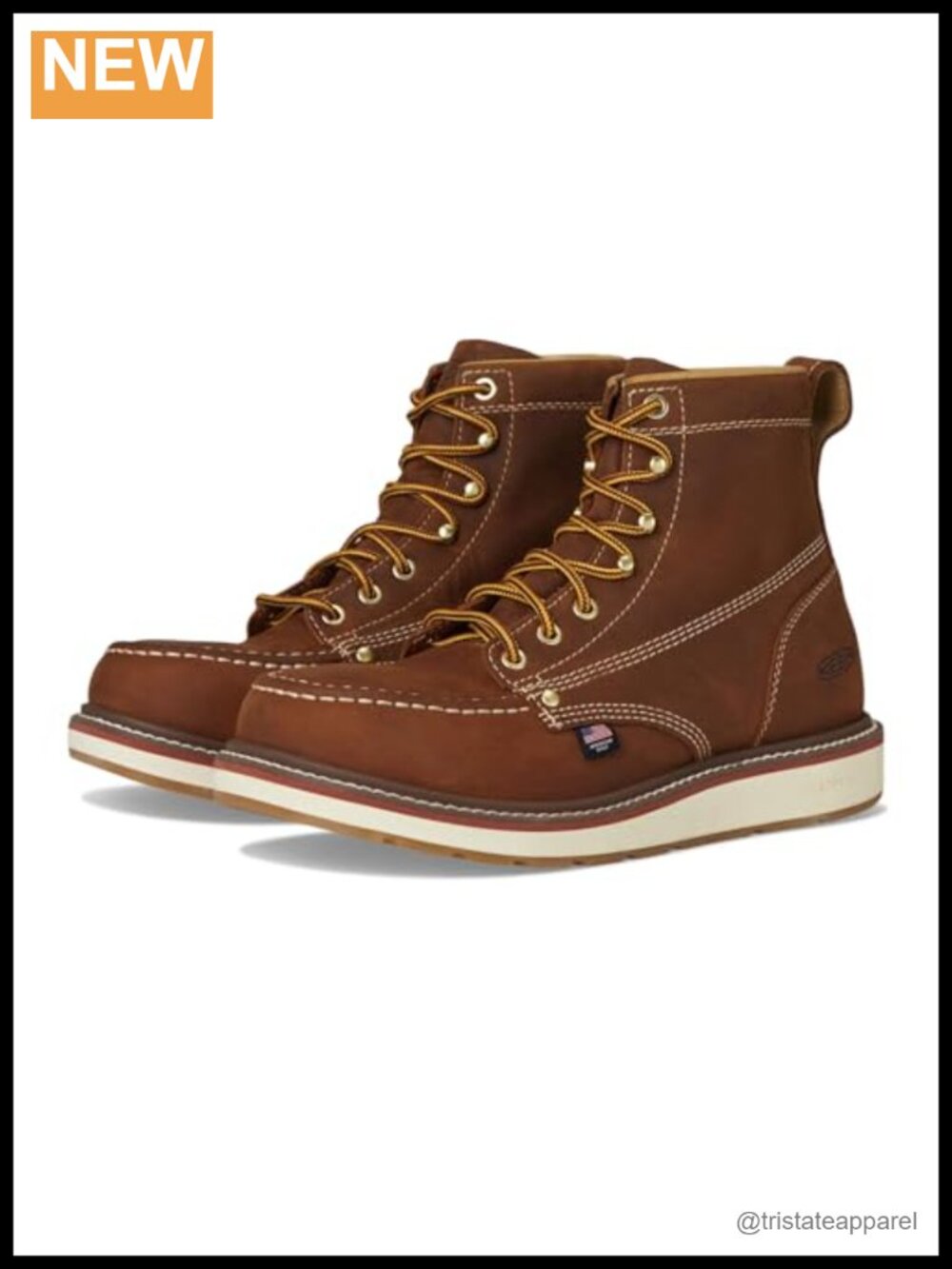 Waterproof Leather Work Boot Soft Toe Round Ankle Industrial Construction